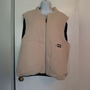 PacSun Men's reversible zip front vest,  Sz L/XL